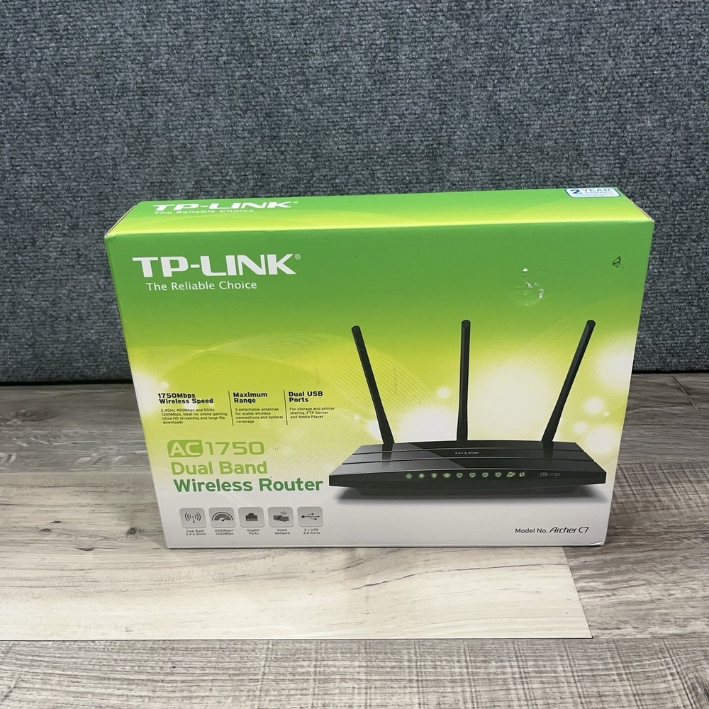 TP-Link AC1750 Smart WiFi Router Archer C7 Dual Band Gigabit Wireless Router